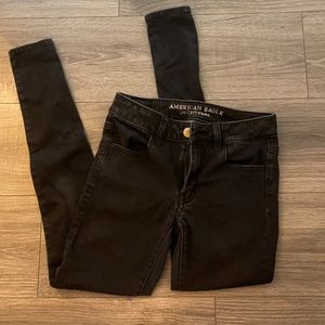 Black American Eagle Super Super Stretch Jeans